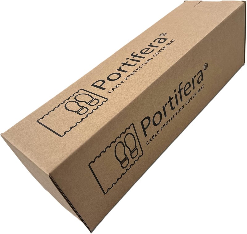 Portifera Morland Protect Rubber - 47¼in x 15⅝in - Nitrile Rubber Cord Cover Mat - Outdoor and Indoor use - Overfloor Protector for Cables Cords or Wires - Protect from Trips and Falls Repositionable - Image 2
